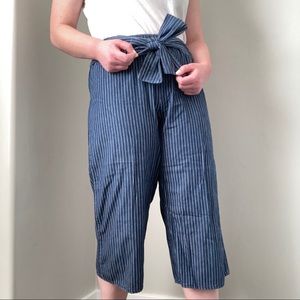 Blue striped pants